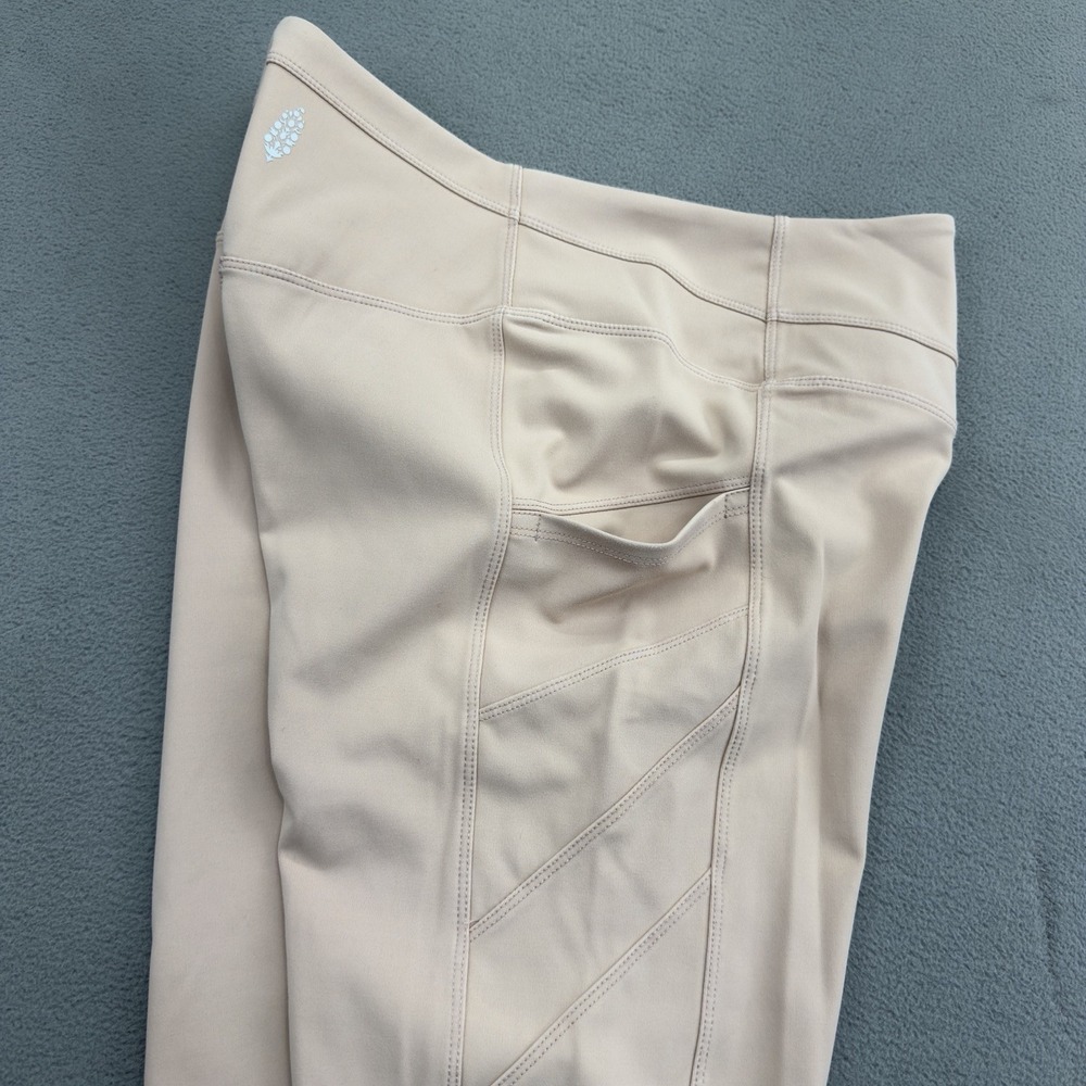 Free People FP Movement On Cloud Nine Leggings Size M Pink Pearl Side Pocket - Picture 5 of 11
